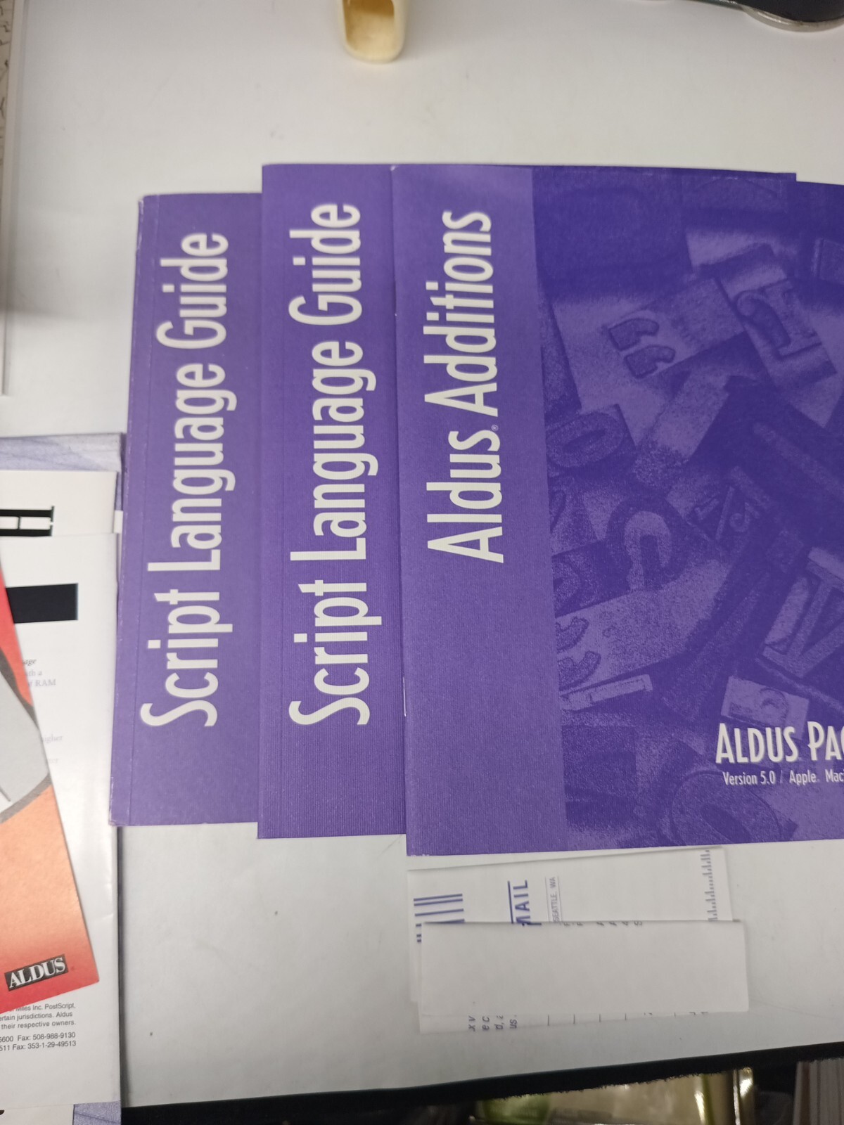 Aldus Pagemaker V5.0 Manuals Lot Reference Guides Script Language User Manual 