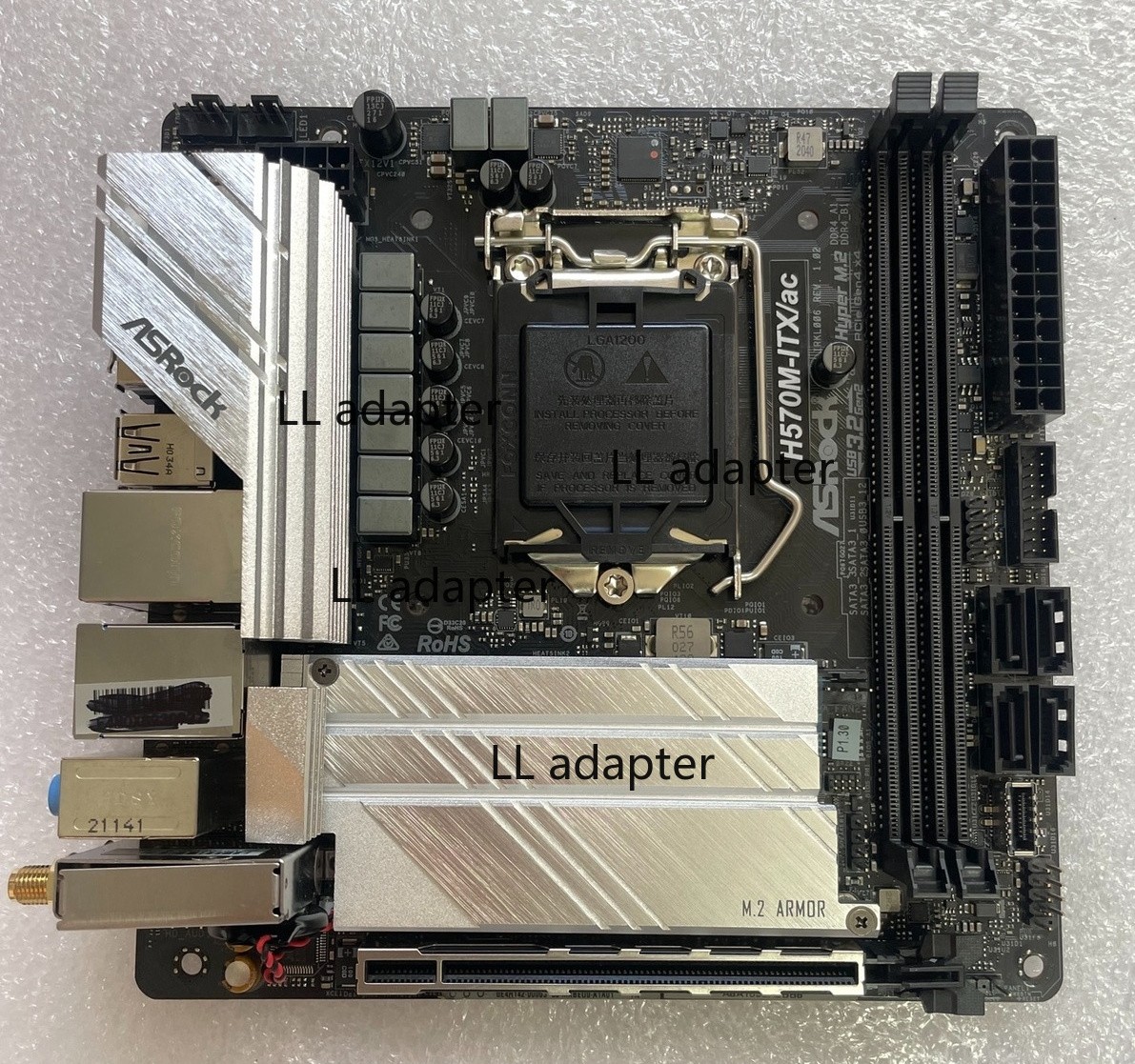 FOR ASROCK H570M-ITX/ac DDR4*2 LGA 1200 64GB Mini-ITX Motherboard Test OK