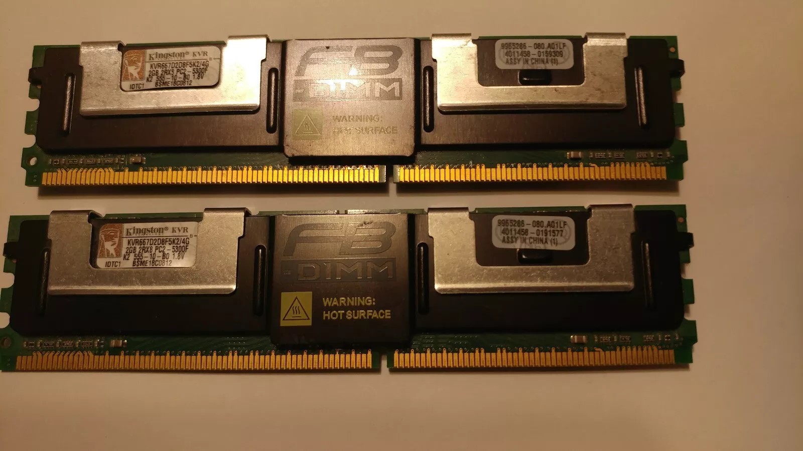 Kingston KVR667D2D8f5K2/4G.  2 Ram Sticks 2GB each. (4GB total)