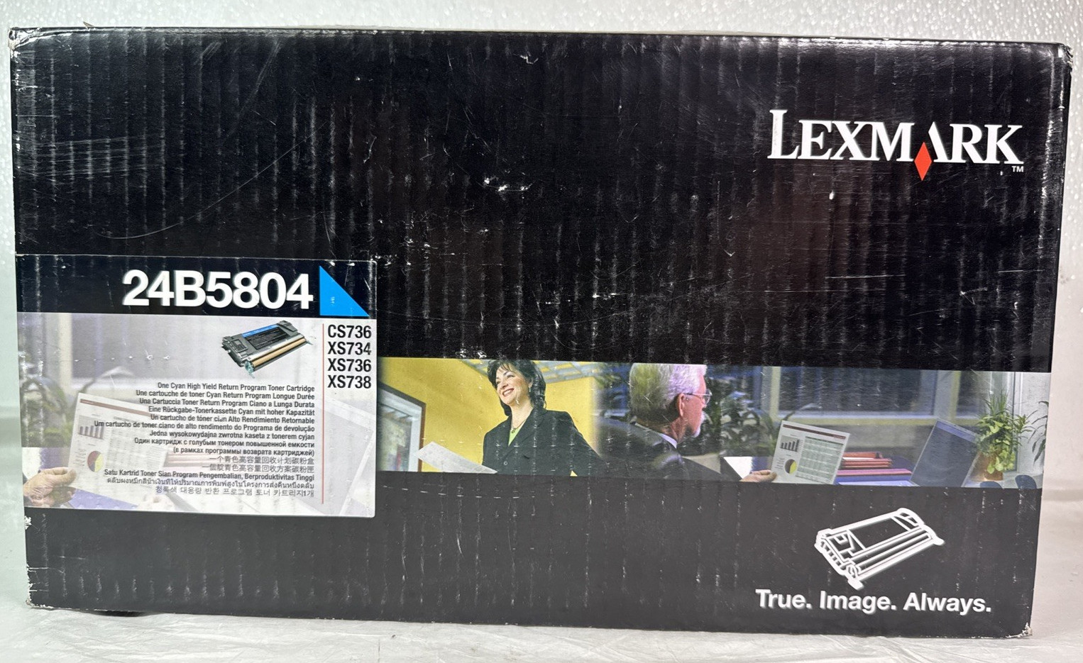 Genuine Lexmark 24B5804 CS736 CS748 XS734 XS736 XS738 XS748 Blue Toner Cartridge