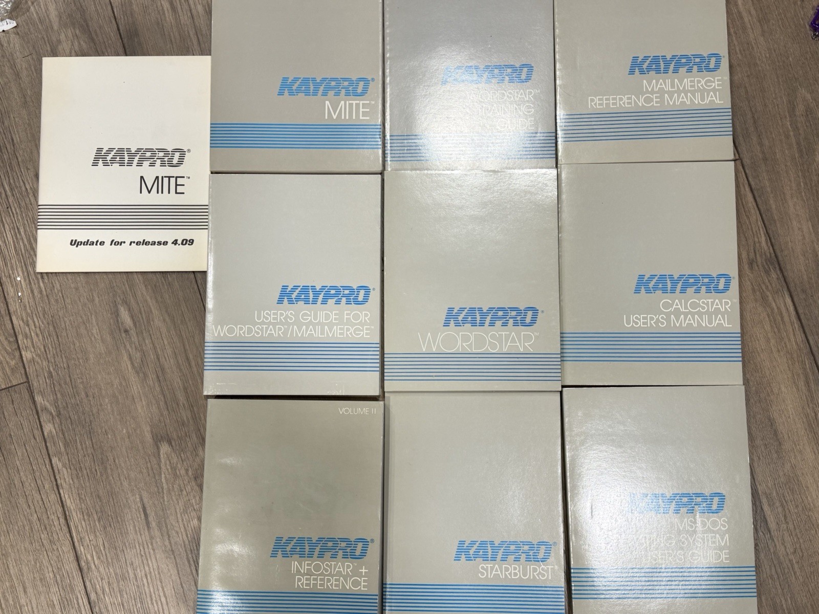 Vintage 1983 KAYPRO Computer Lot of 10 User Manuals- GOOD CONDITION