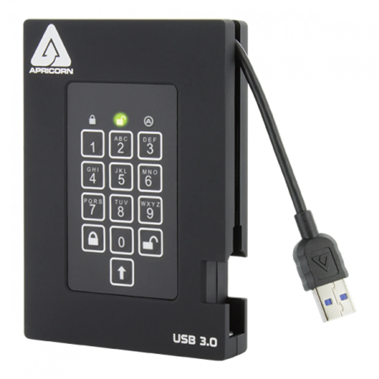 Apricorn Aegis Padlock Fortress 2TB External Hard Drive A25-3PL256-2000F