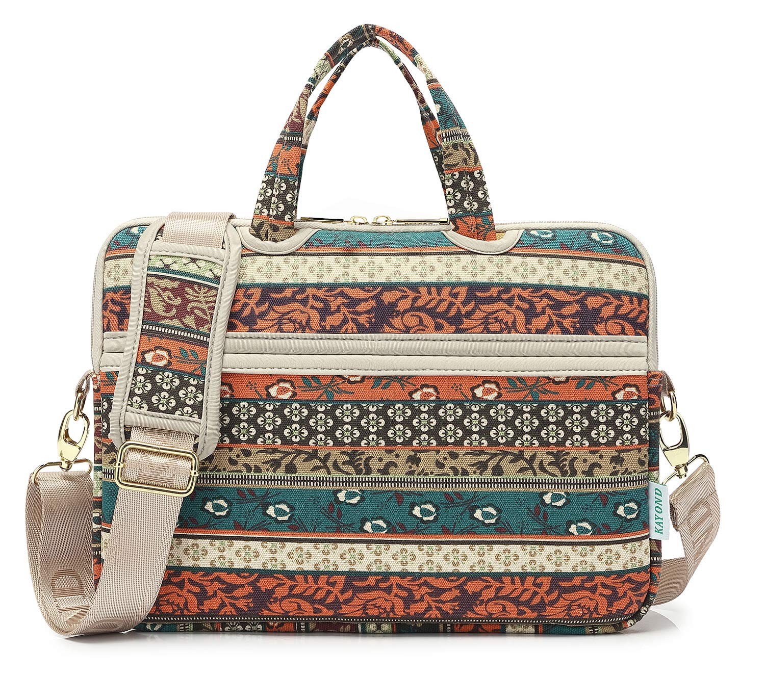 Red Bohemia Patten Waterproof Laptop Shoulder Messenger Bag Case Sleeve for 1...