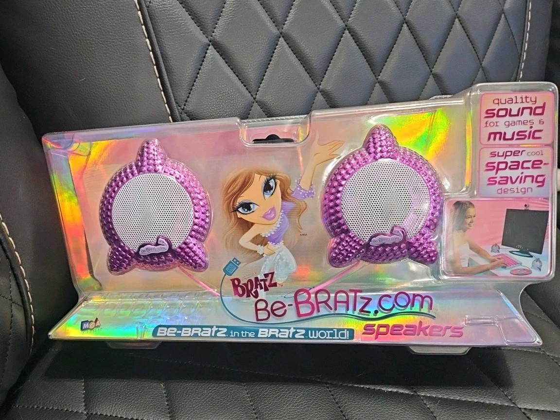 BRATZ Desktop Speakers Bratz Be-Bratz Space Saving USB Wired New 