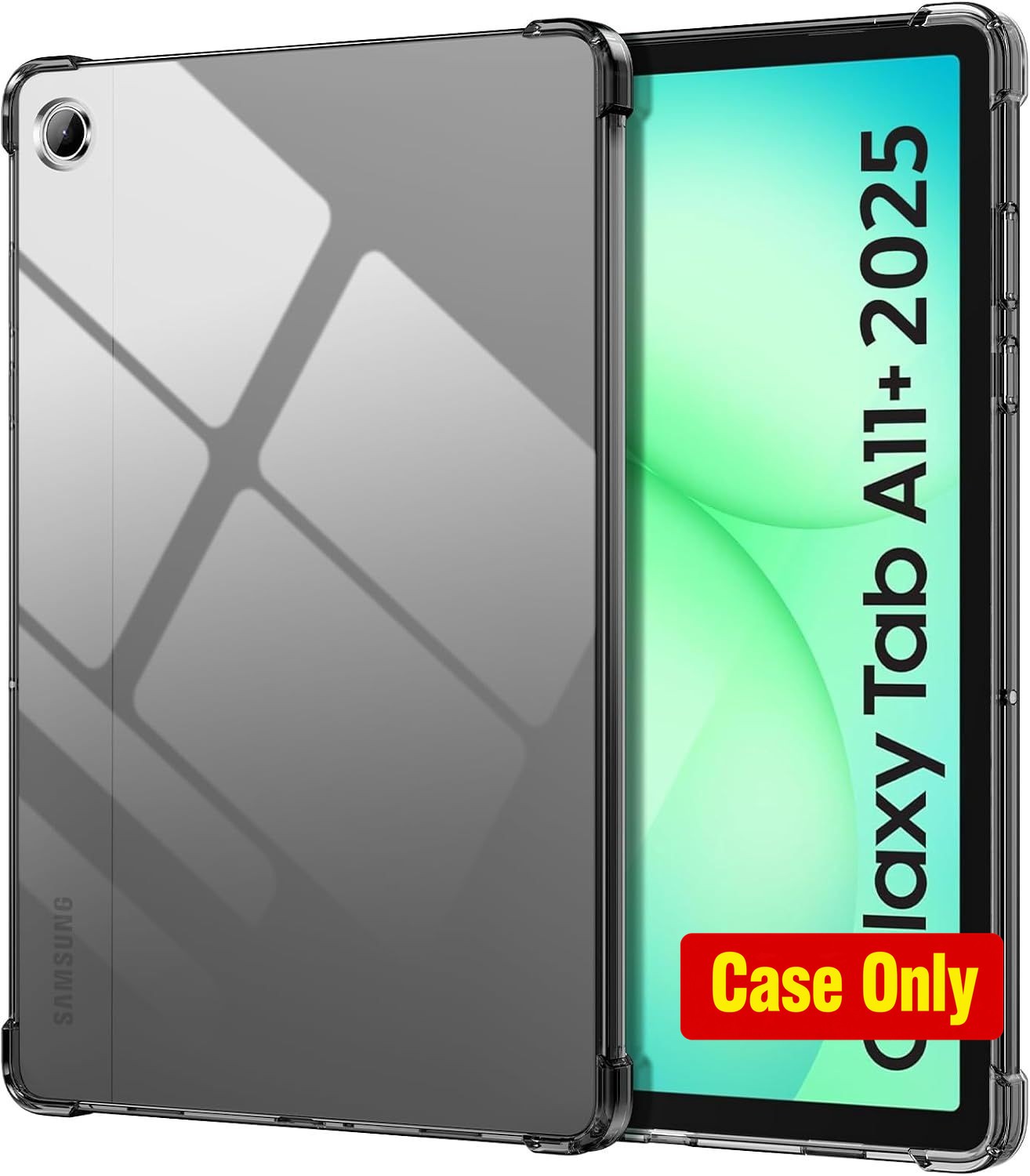 Ultra Slim TPU Cover Case for Samsung Galaxy Tab A11+ 11'' 2025, Soft Flexible B