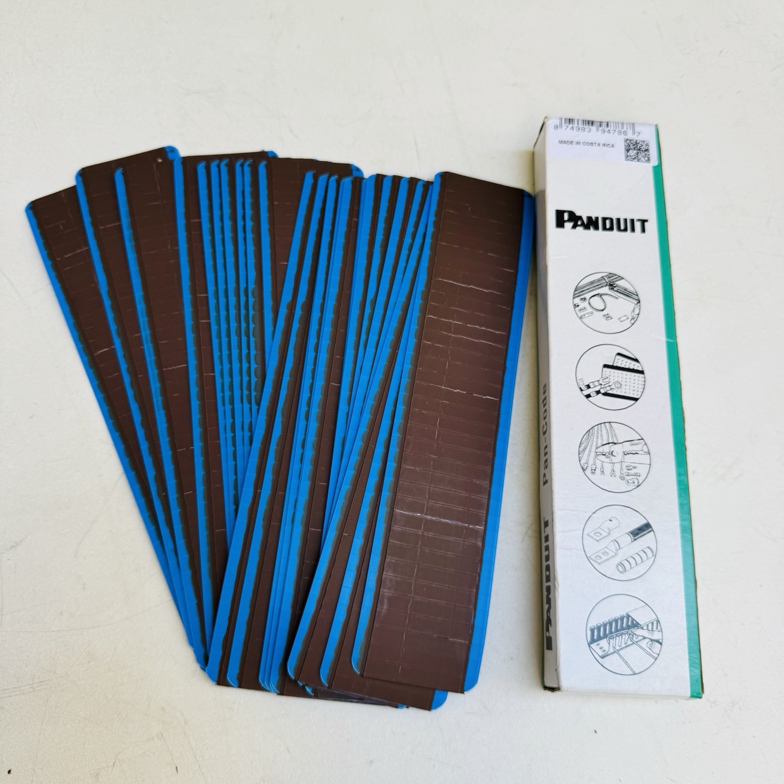 Panduit PCM-BRN Pan-Code Wire Markers, Box of 25 Cards