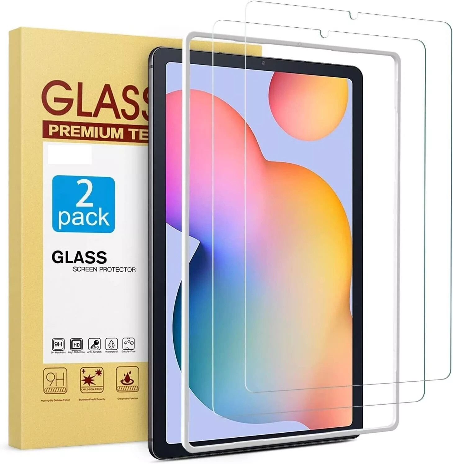 2 PCS for Samsung Galaxy Tab S6 Lite Anti Blue Light Anti Glare Screen Protector