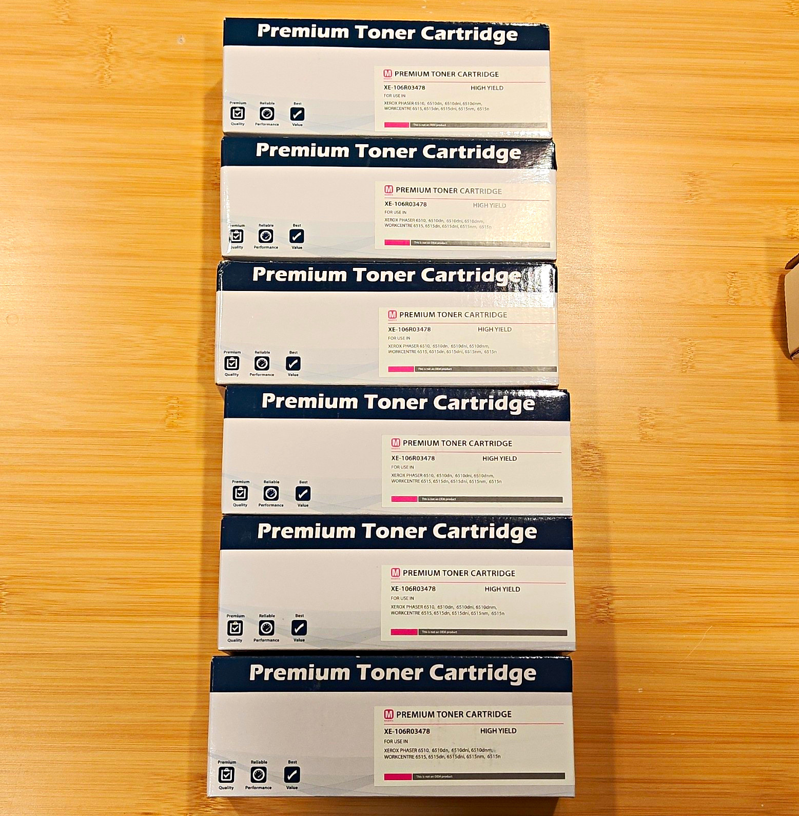 Premium XE-106R03478 Magenta Laser Toner for Xerox Phaser 6510/WorkCentre 6515
