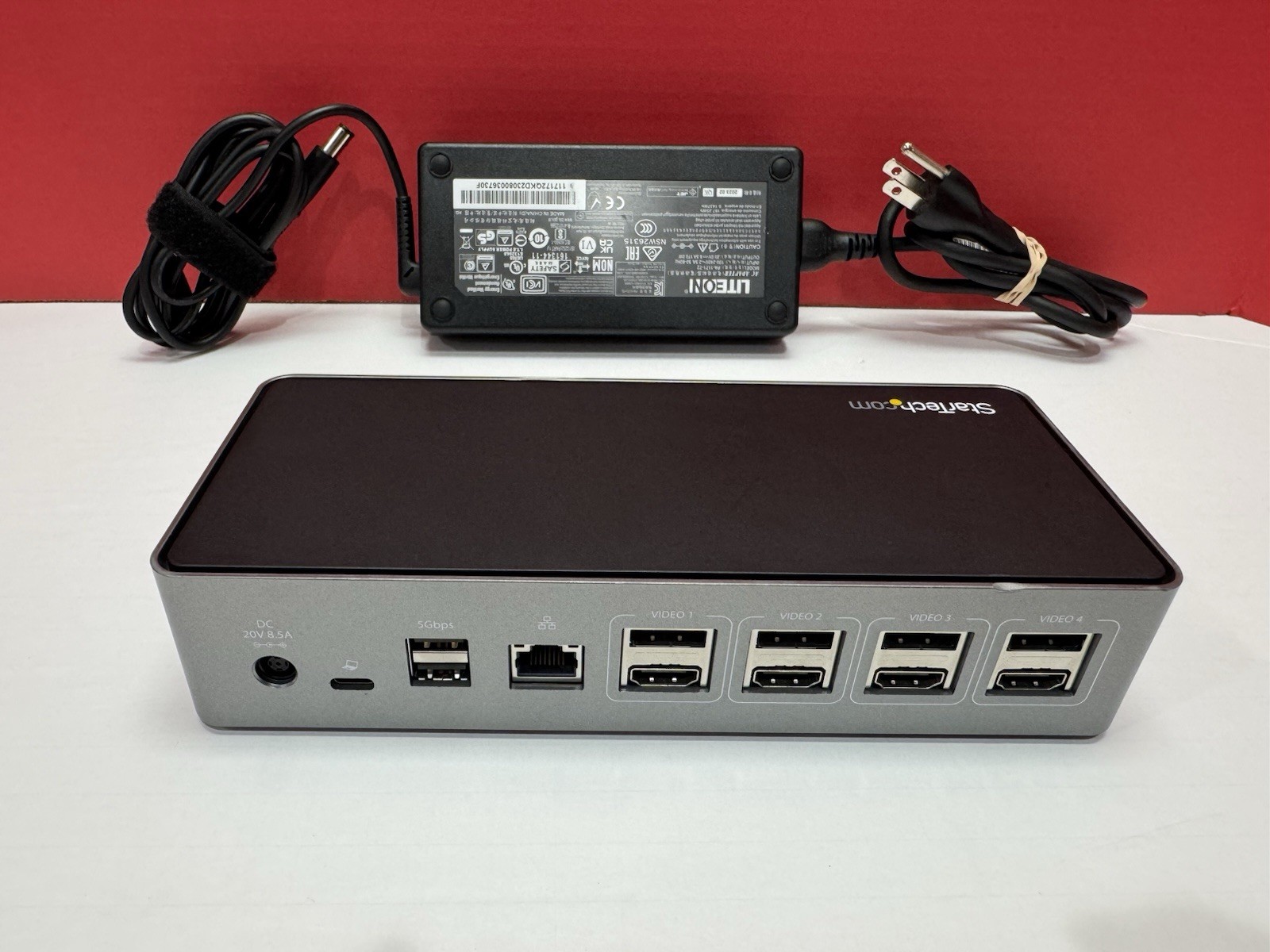 Startech DK31C4DPPD USB-C Universal Docking Station 4K HDMI Unit & Power Adapter