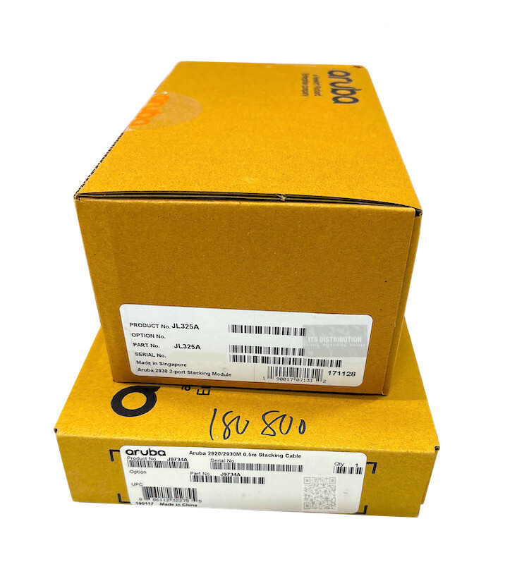 JL325A I New Sealed HPE Aruba 2930 2Port Stacking Module 5066-4802 + J9734A KIT