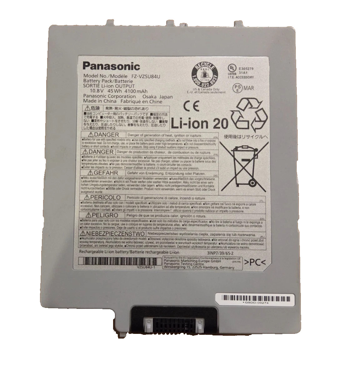 Genuine FZ-VZSU84U Battery for Panasonic Toughpad FZ-G1 FZ-G1AABDX FZ-VZSU84R