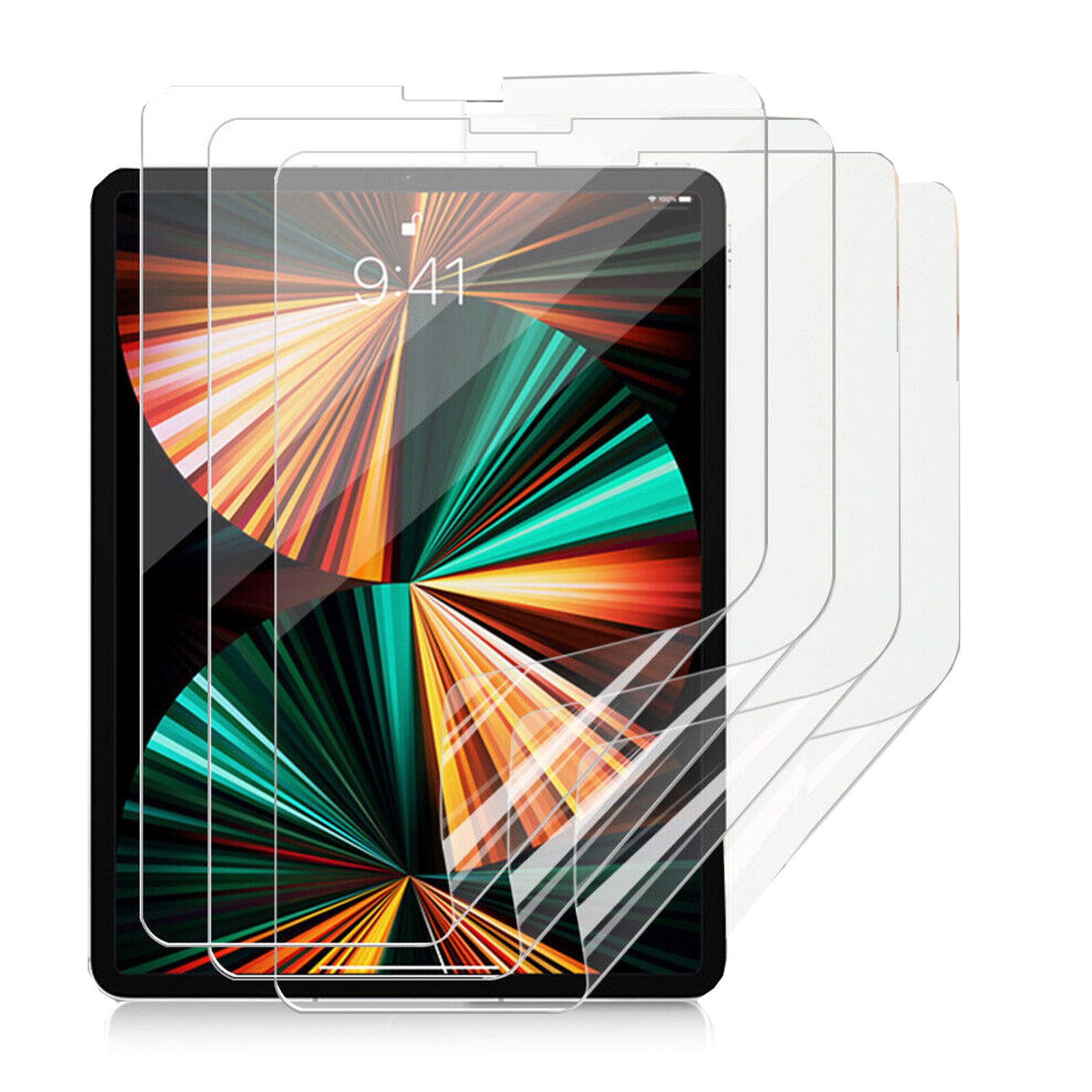 4PACK Clear Screen Protector Protective Film For iPad 9.7 10.2 10.5 10.9 11 12.9