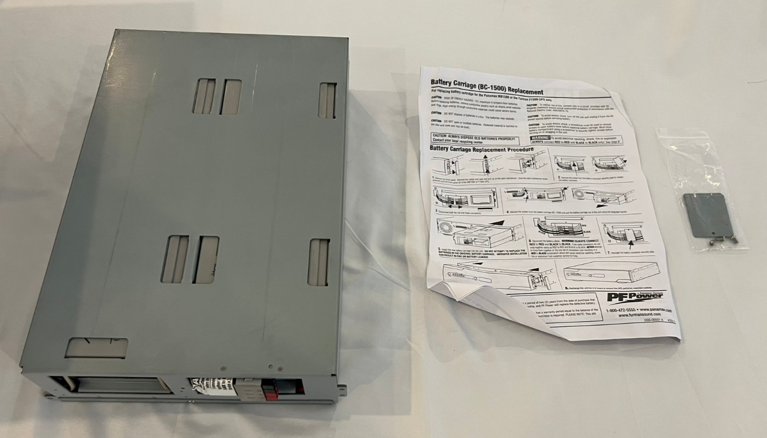 Furman BC-1500 Battery Carriage for Panamax MB1500 F1500-UPS See Description