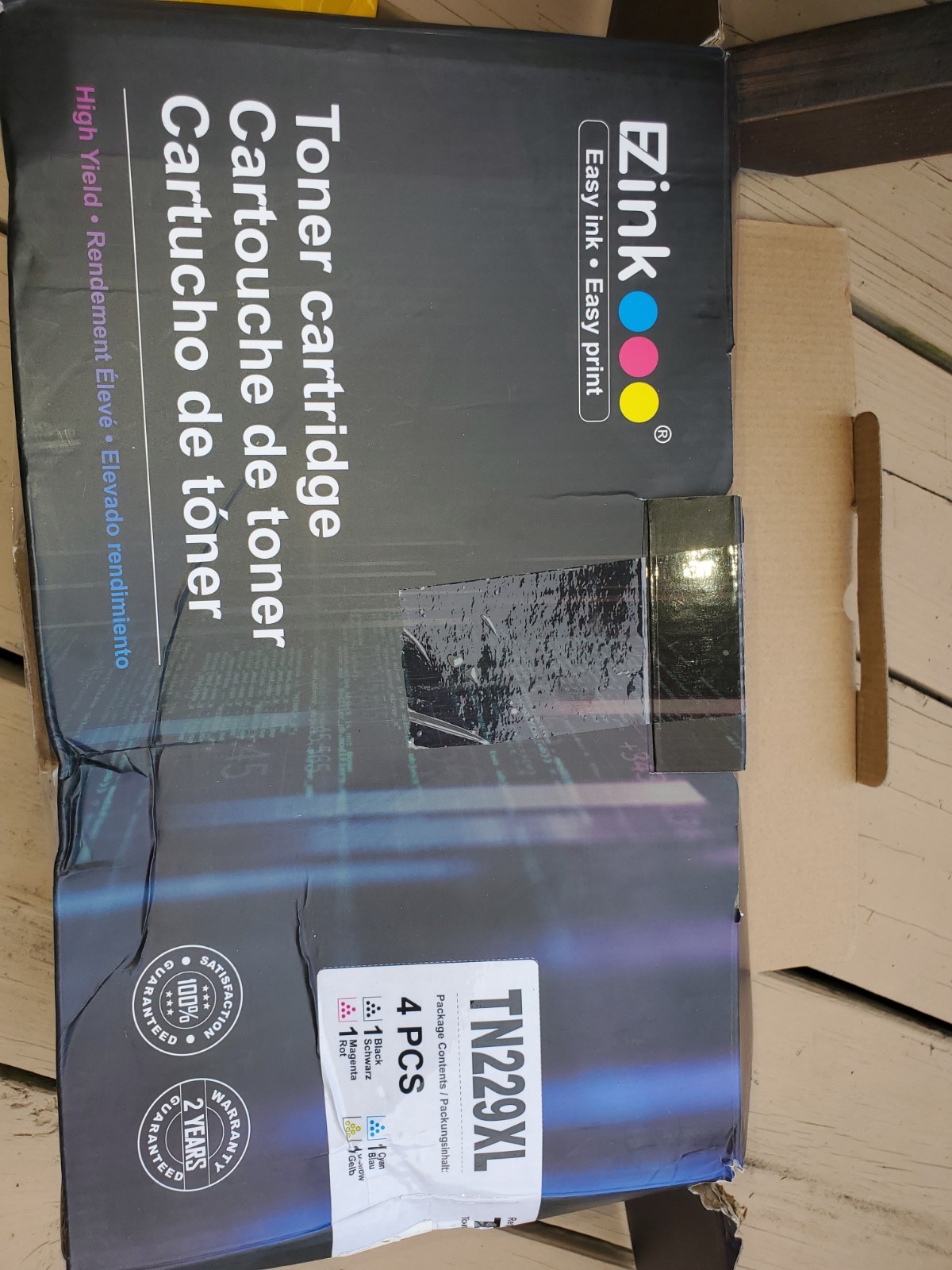 EZink Premium Toner Cartridge TN229XL 4 PCS
