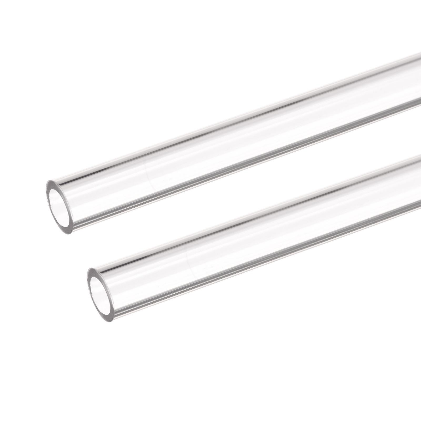 PETG Tubing Hard 10mm ID, 14mm OD, 50cm Length, High Transparent Clear 2pcs