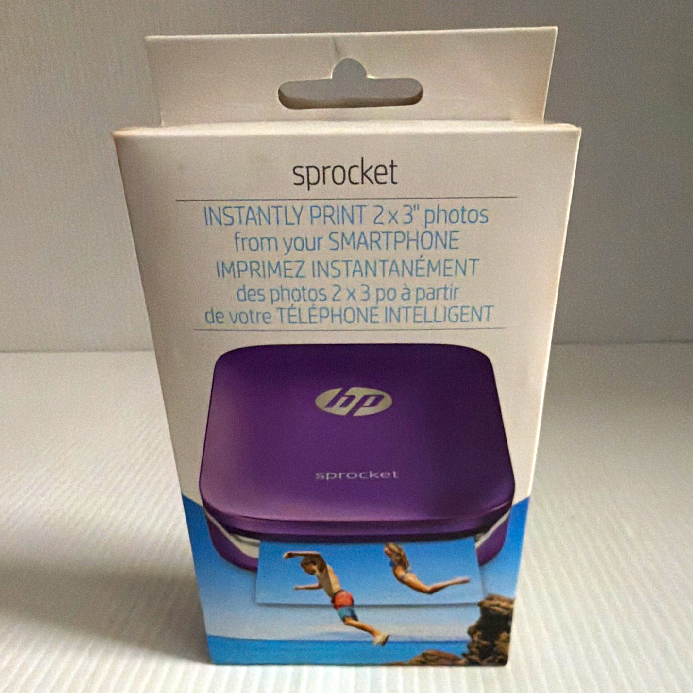 HP Sprocket 100 Portable ZINK Bluetooth Mobile Photo Printer 2x3 Purple Sealed