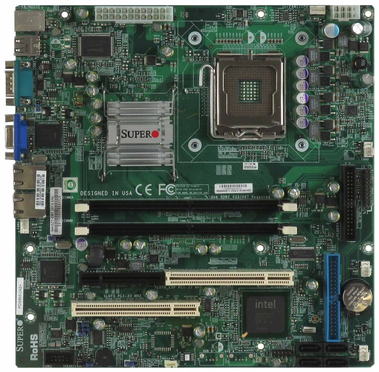 MOTHERBOARDS SUPERMICRO PDSBM-LN2+ SOCKET 775 2xDDR2 microATX Intel® 946GZ