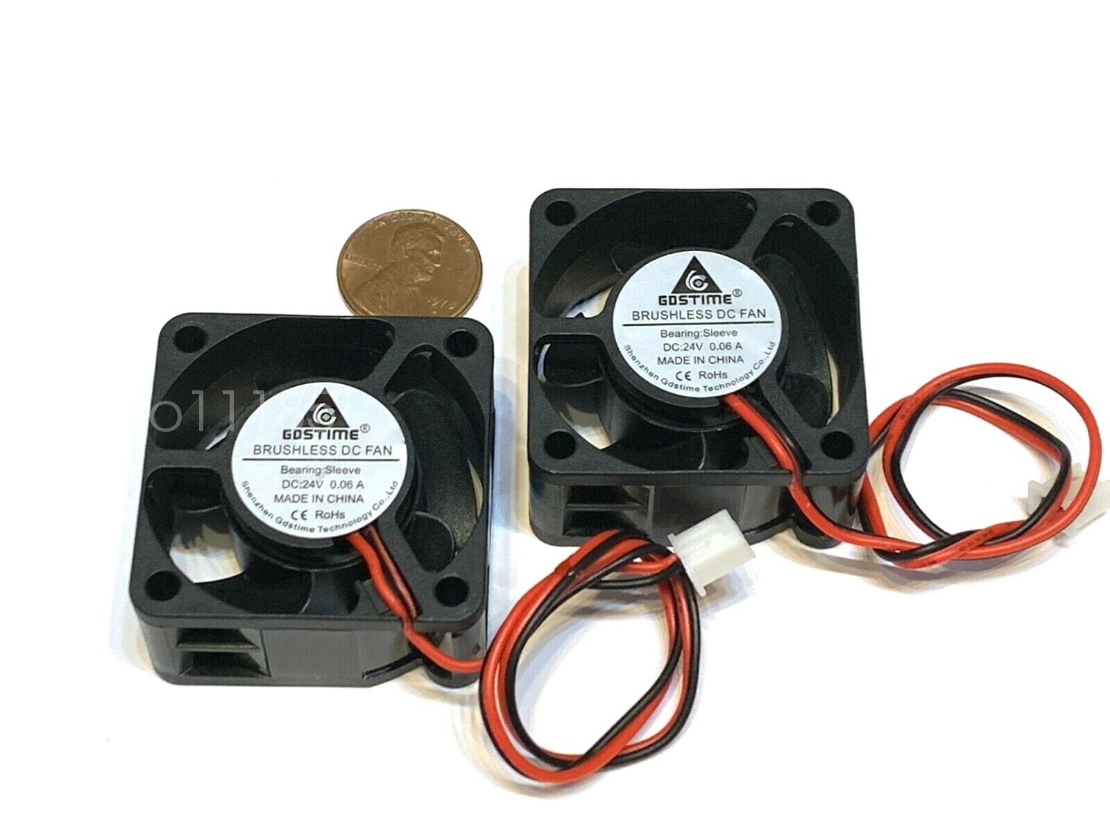2 Pieces Fan 24v 4cm 4020 40mm 40x40x20mm 3d printer ender extruder hotend