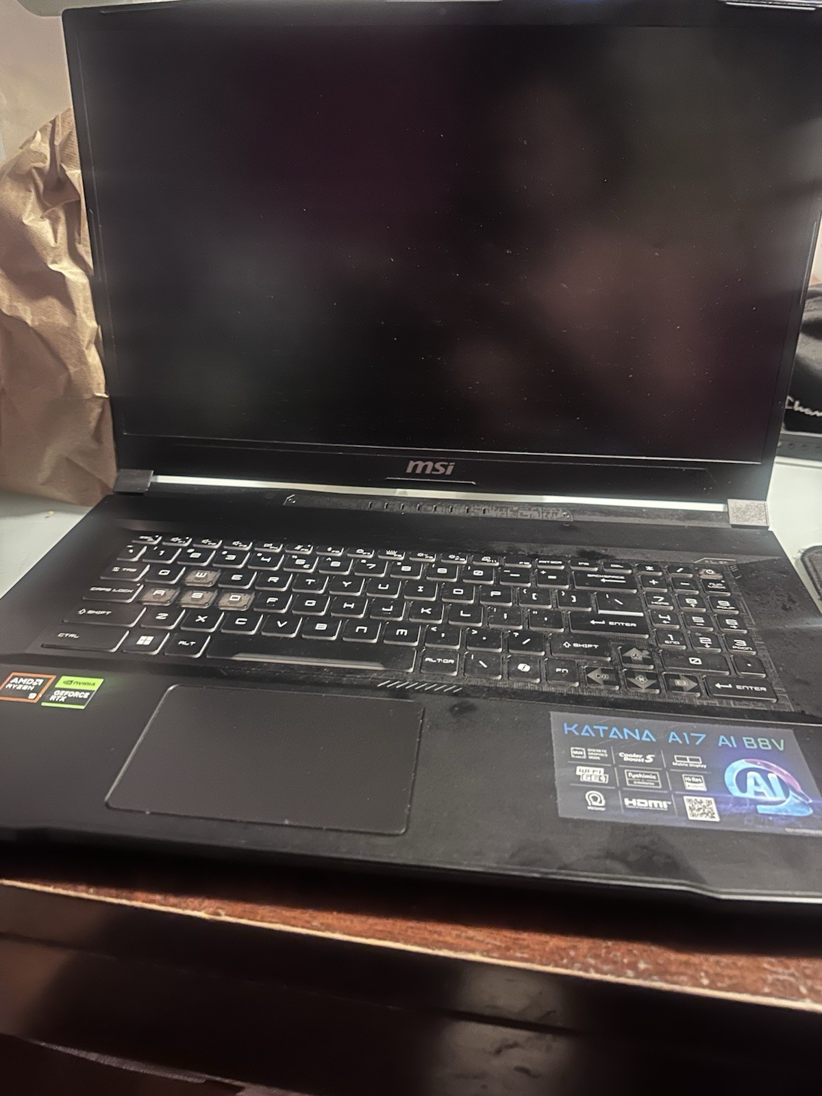 MSI Katana A17 Laptop - NVIDIA RTX, Intel Core i7, Backlit Keyboard 1tb 32gb Ram
