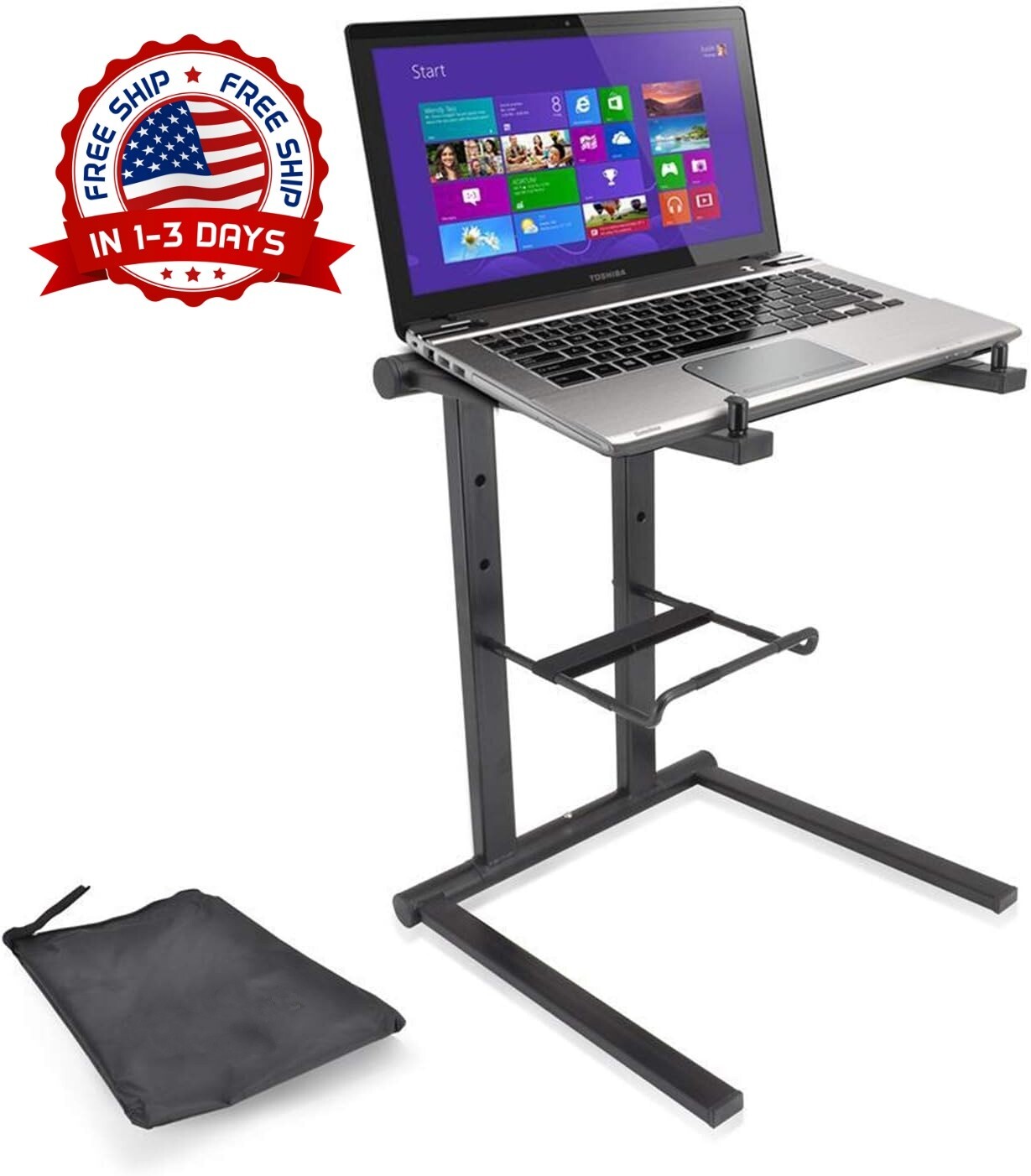 Soporte para computadora portátil con altura plegable para DJ, iPad, tableta  US