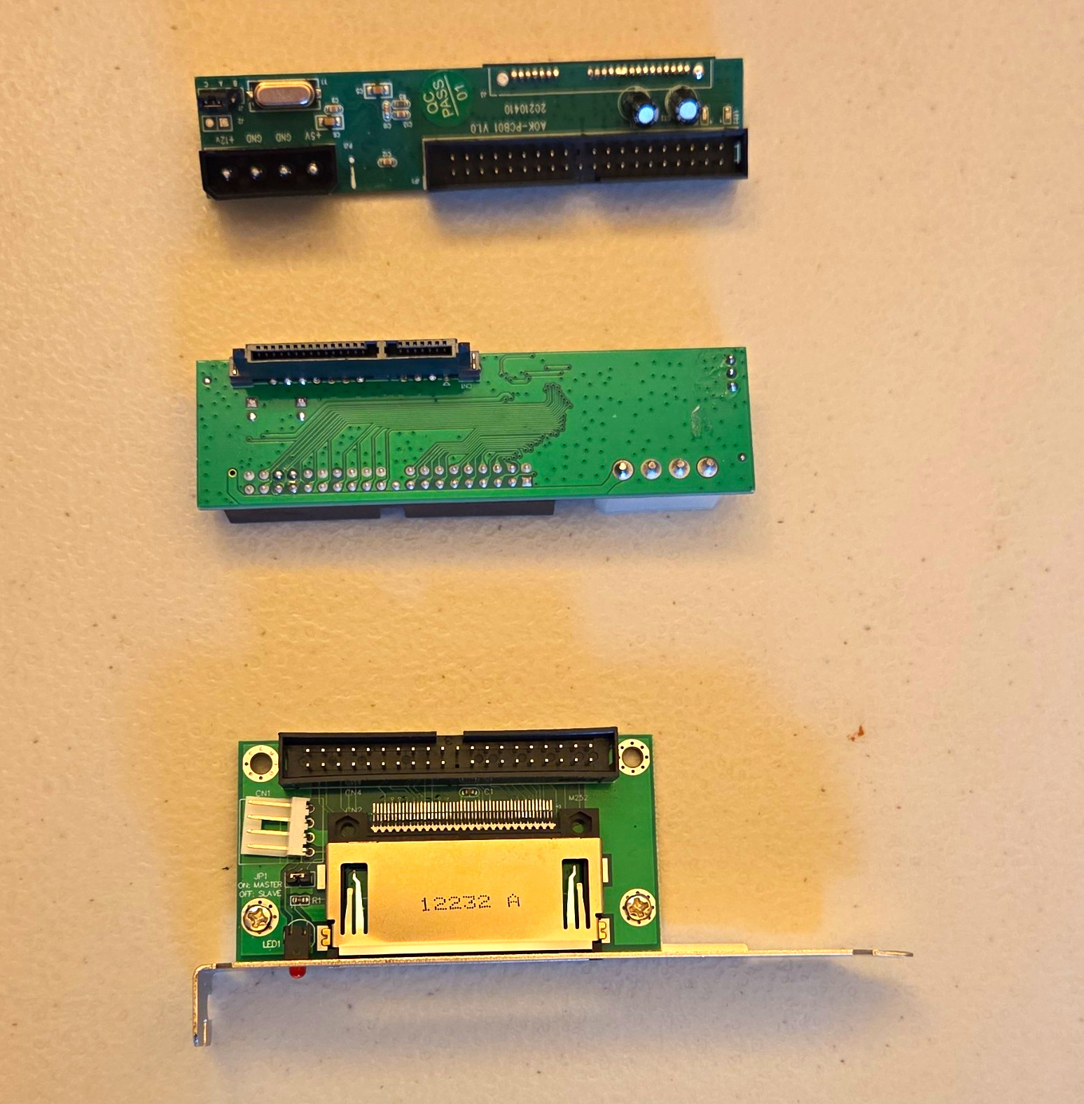 Vintage Computer Adapter Board with Bracket