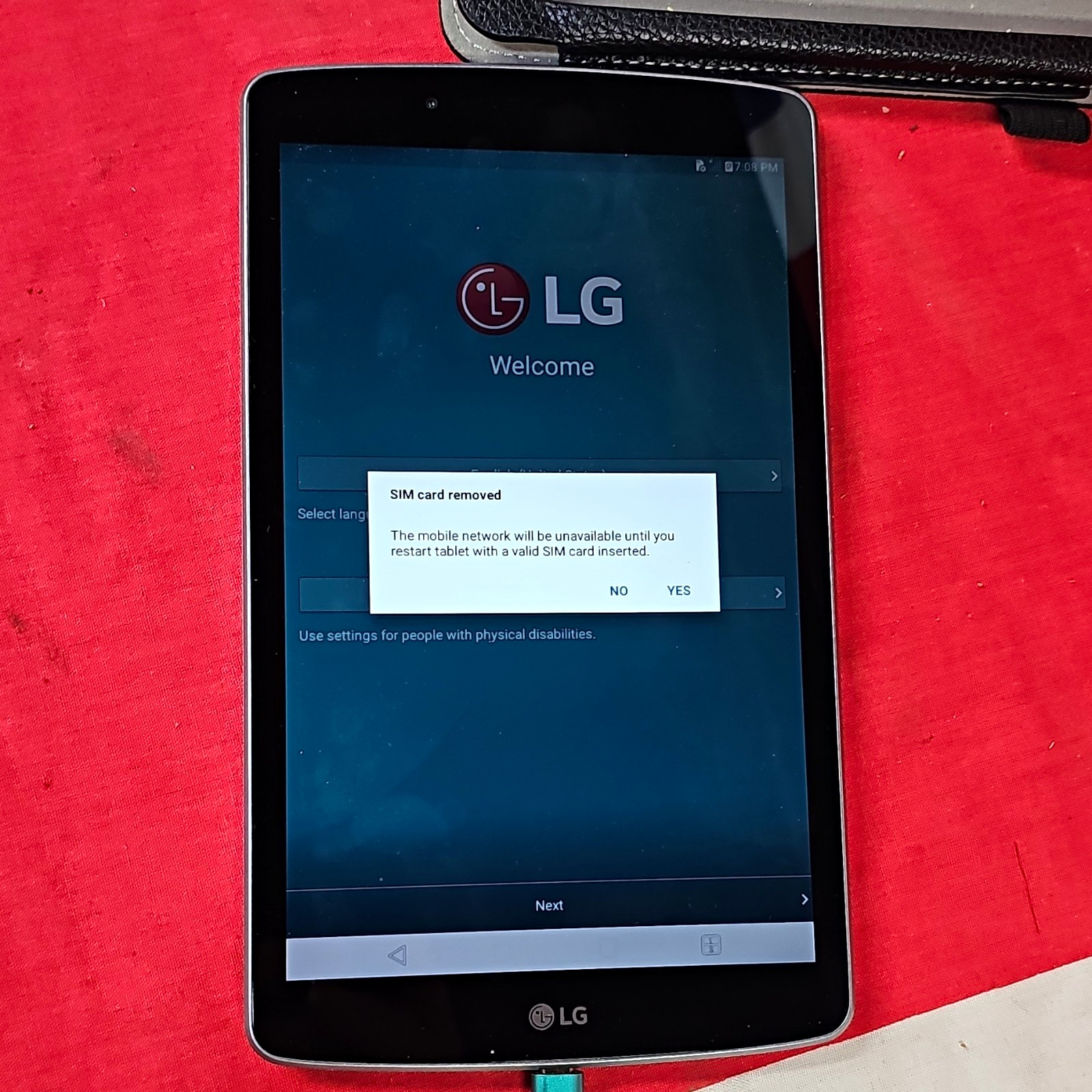 LG G Pad F 8.0 V495 8in Tablet 16GB AT&T Gray
