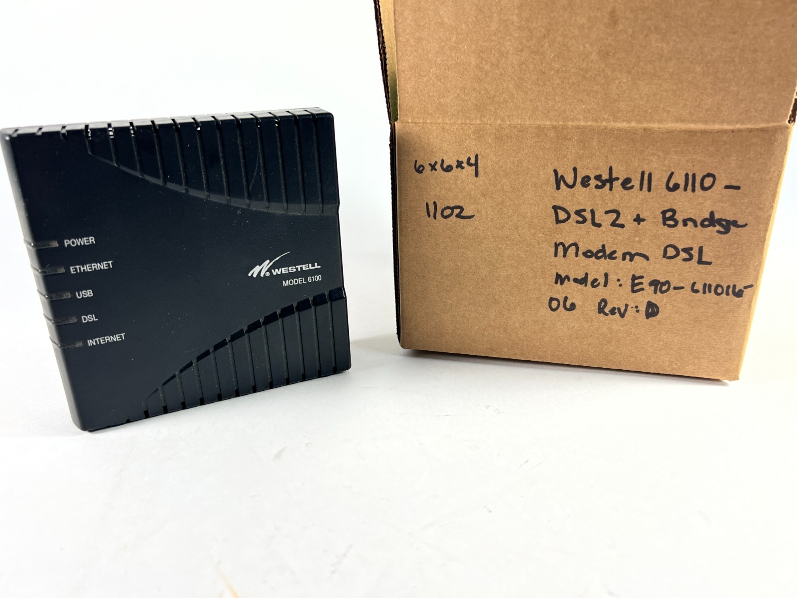 Westell 6110 DSL2 Plus Bridge Modem DSL Modem - C90-611015- 06