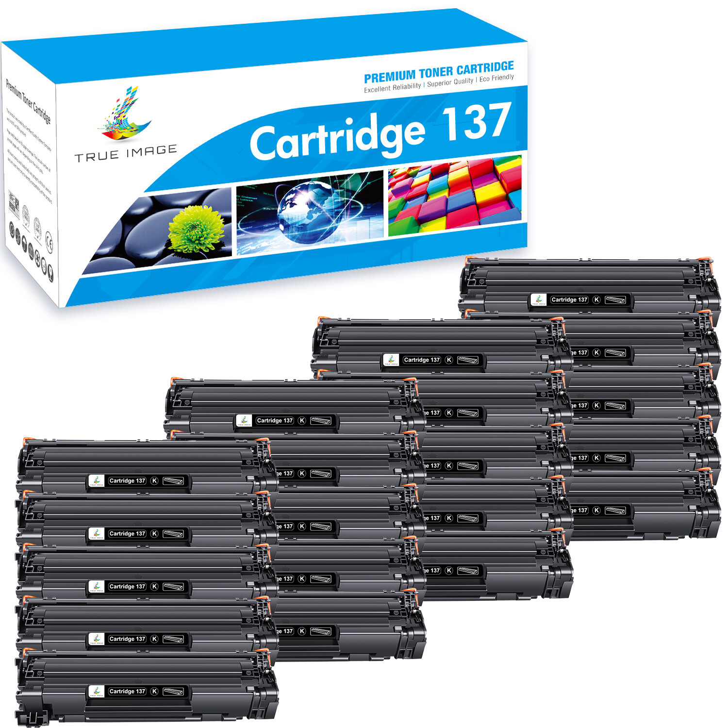 1-20PK CRG137 Toner Cartridge for Canon 137 ImageClass D570 MF249dw MF236n LOT