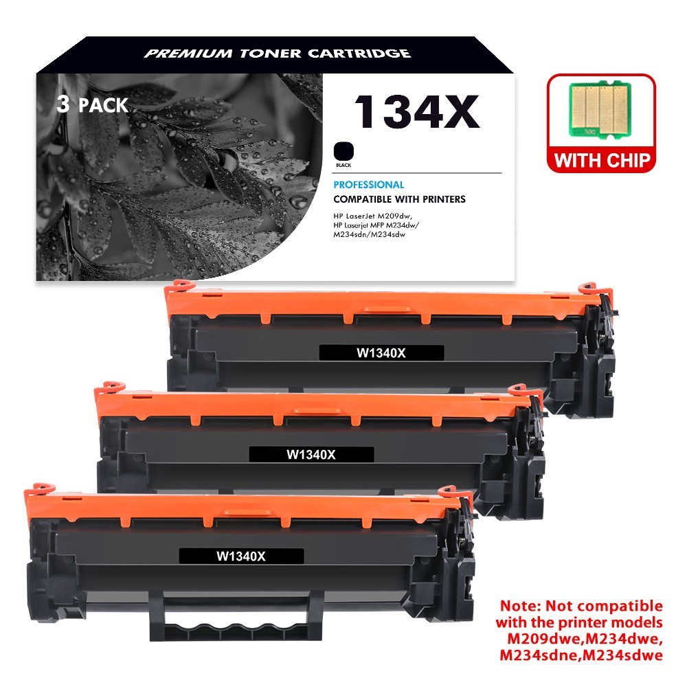 1-4PK W1340X Toner Cartridge With Chip for HP LaserJet M209dw MFP M234dw M234sdn