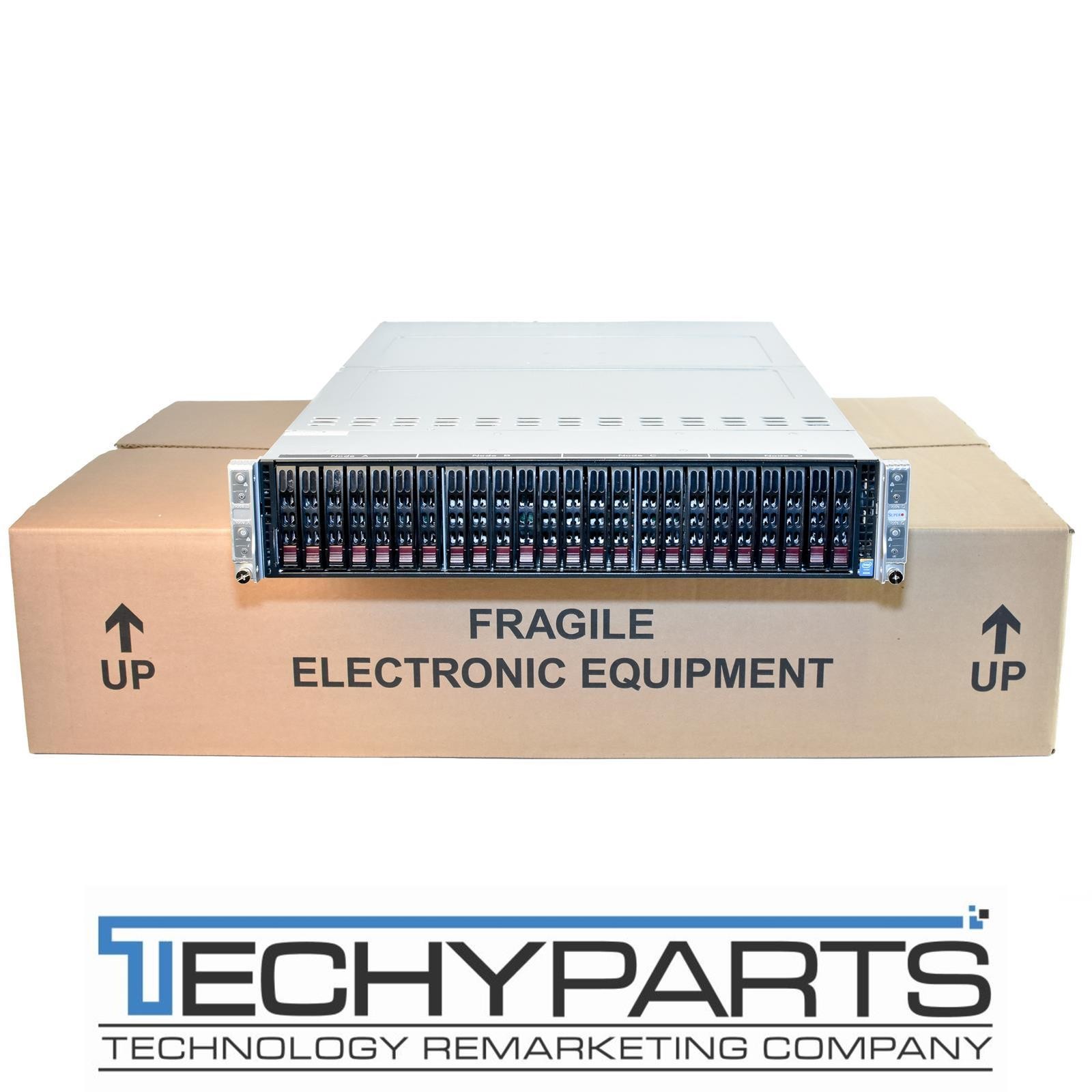 SuperMicro 2028TP-HC1R 2U Server 4-Node X10DRT-P 8x LGA2011v3 E5-2600v3/v4 RAILS