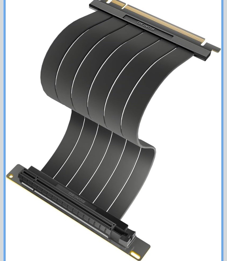 PCI-E 4.0 Riser Cable, Compatible with RTX4090, RTX4080, RX7900XTX, PCIe 4.0x 16