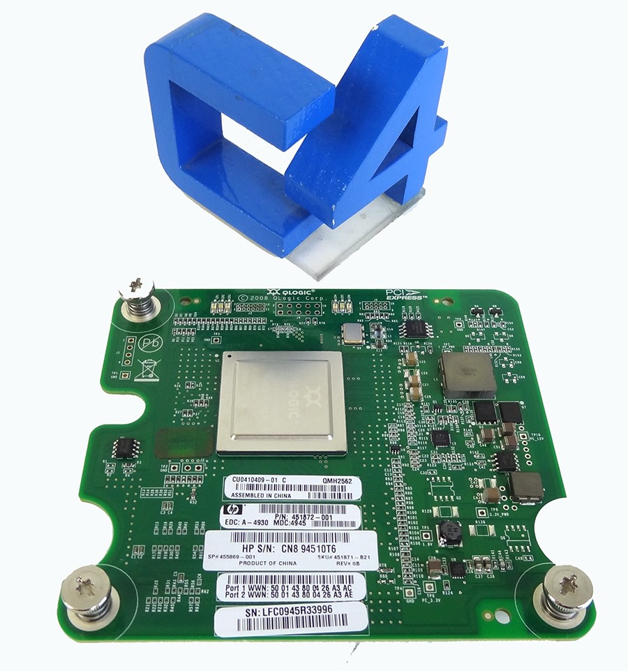 HP 708062-001 BLC QLOGIC QMH2562 8GB HBA - 451871-B21, 451872-001, 455869-001
