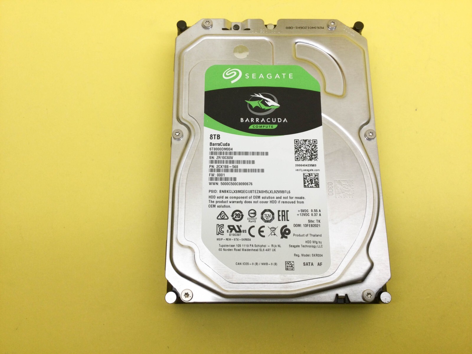 SEAGATE BARRACUDA 8TB 5.4K 6Gbps 3.5" SATA HDD ST8000DM004