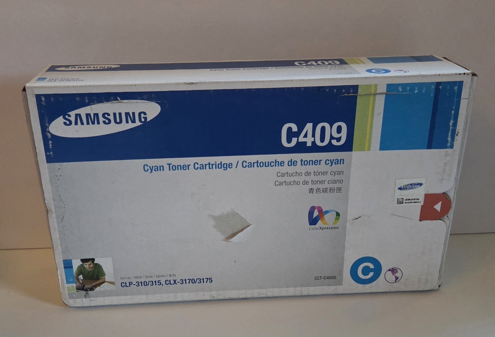 Samsung Genuine CLT-C409S Cyan  Toner for CLP-310/315 CLX-3170/3175
