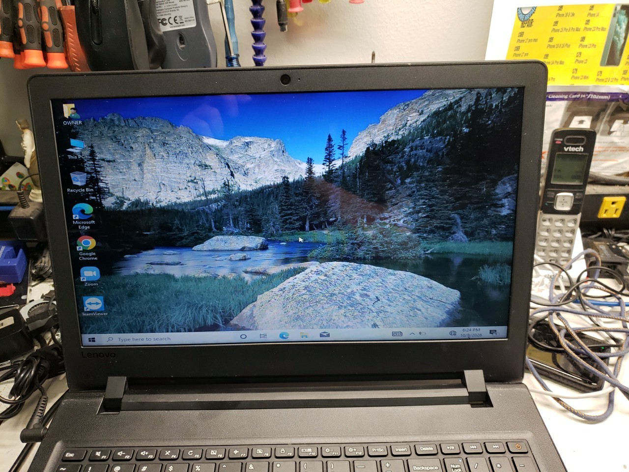 Lenovo Ideapad 110-15ISK 8G Ram WIN 10 1TB HDD NO POWER CORD 
