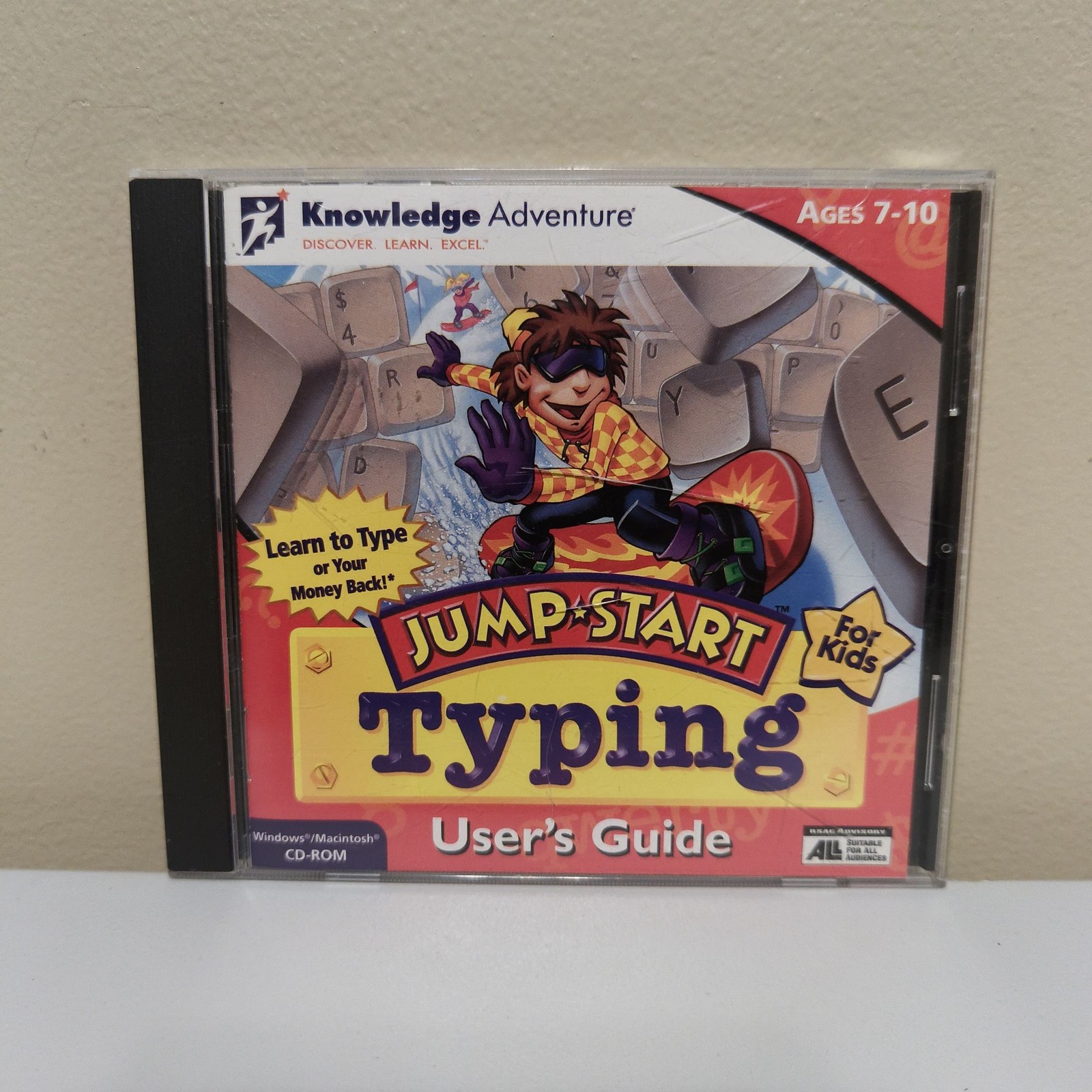JumpStart Typing CD-ROM Knowledge Adventure Ages 7-10 Windows Mac PC