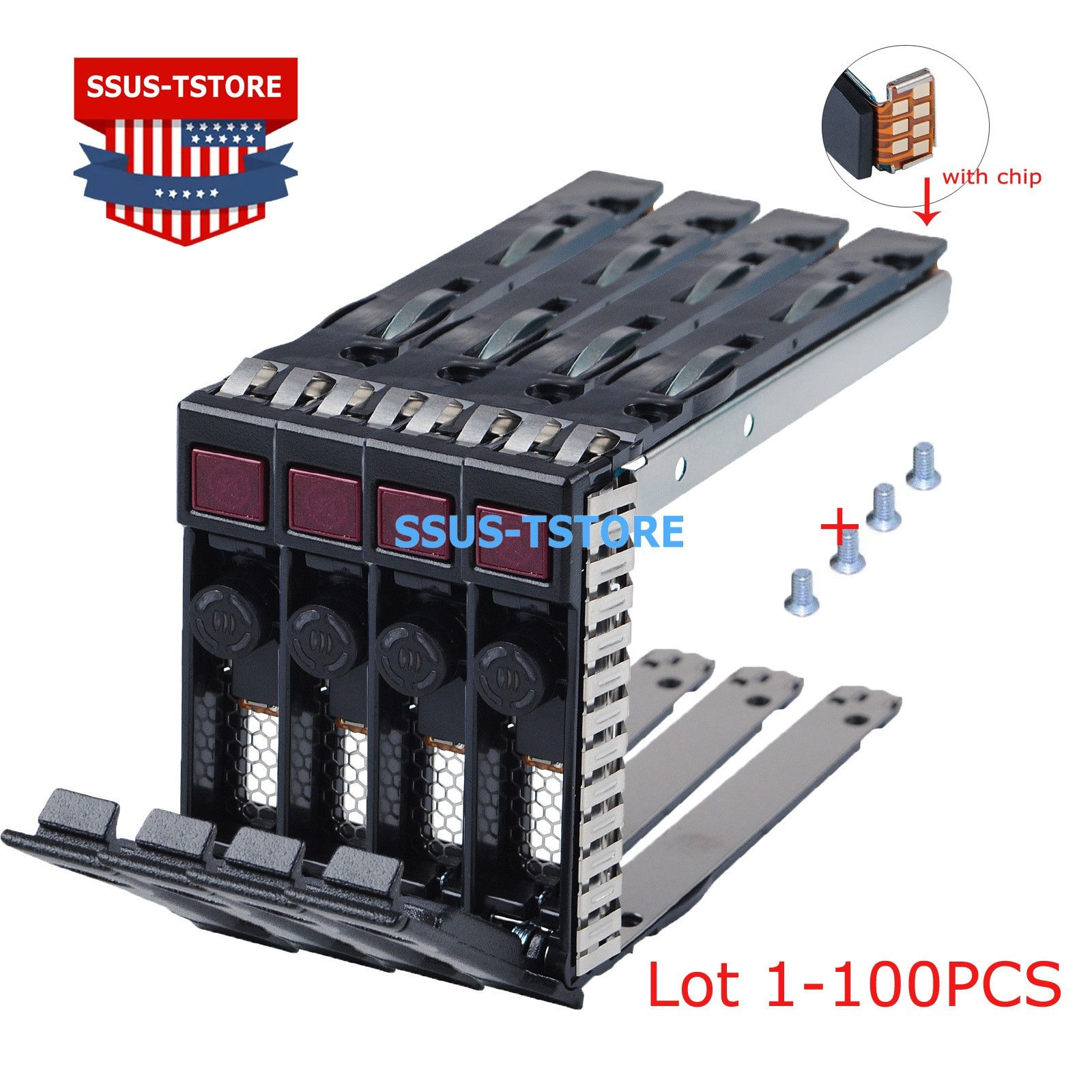 LOT 2.5" SFF HDD Caddy Sled HP ProLiant DL380 DL380p DL360p DL180 Gen8 Gen9 G10