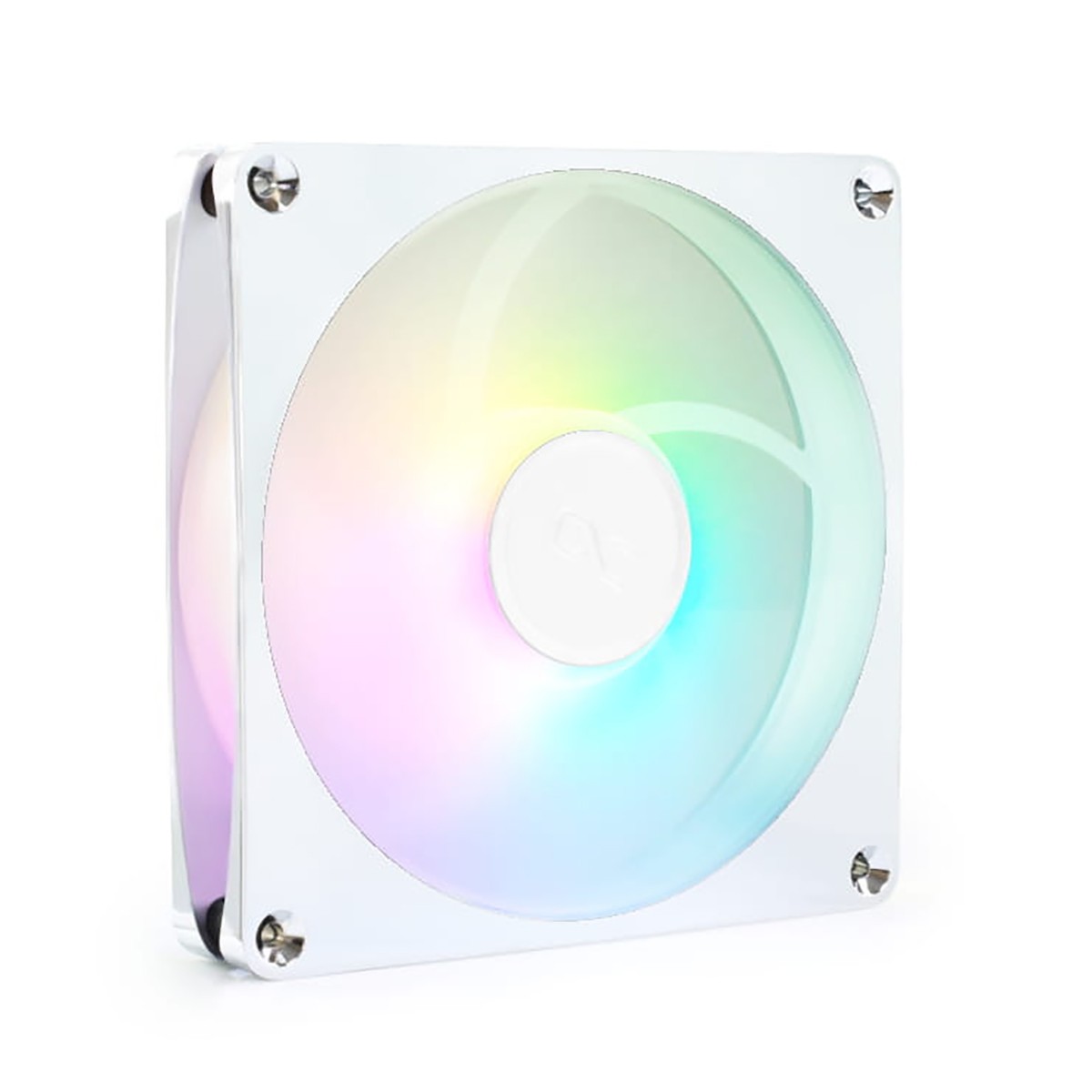 Alphacool Apex Stealth Metal Aurora 140mm Fan, 2000 RPM, Chrome