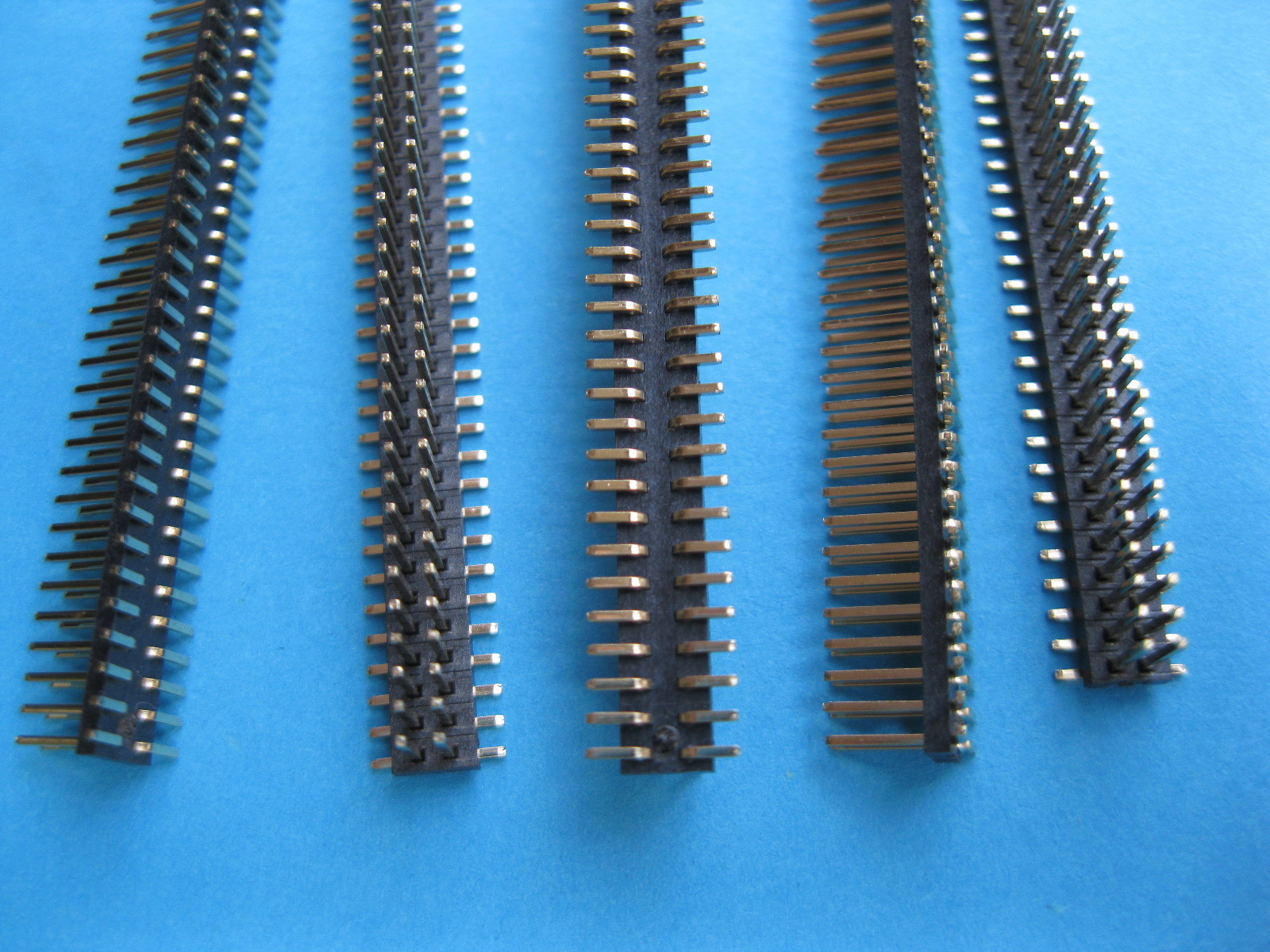 12 pcs Gold SMT SMD 1.27mm 2x40 80pin Breakable Male Pin Header Double Row Strip
