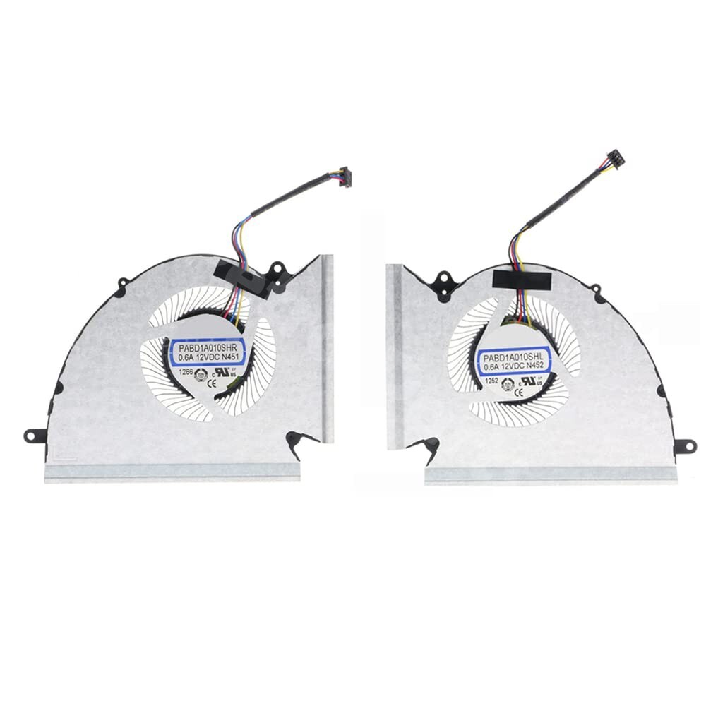 CPU GPU Cooling Fan Cooler for MSI GP76 GE76 MS-17K2 MS-17K3 PABD1A010SHR