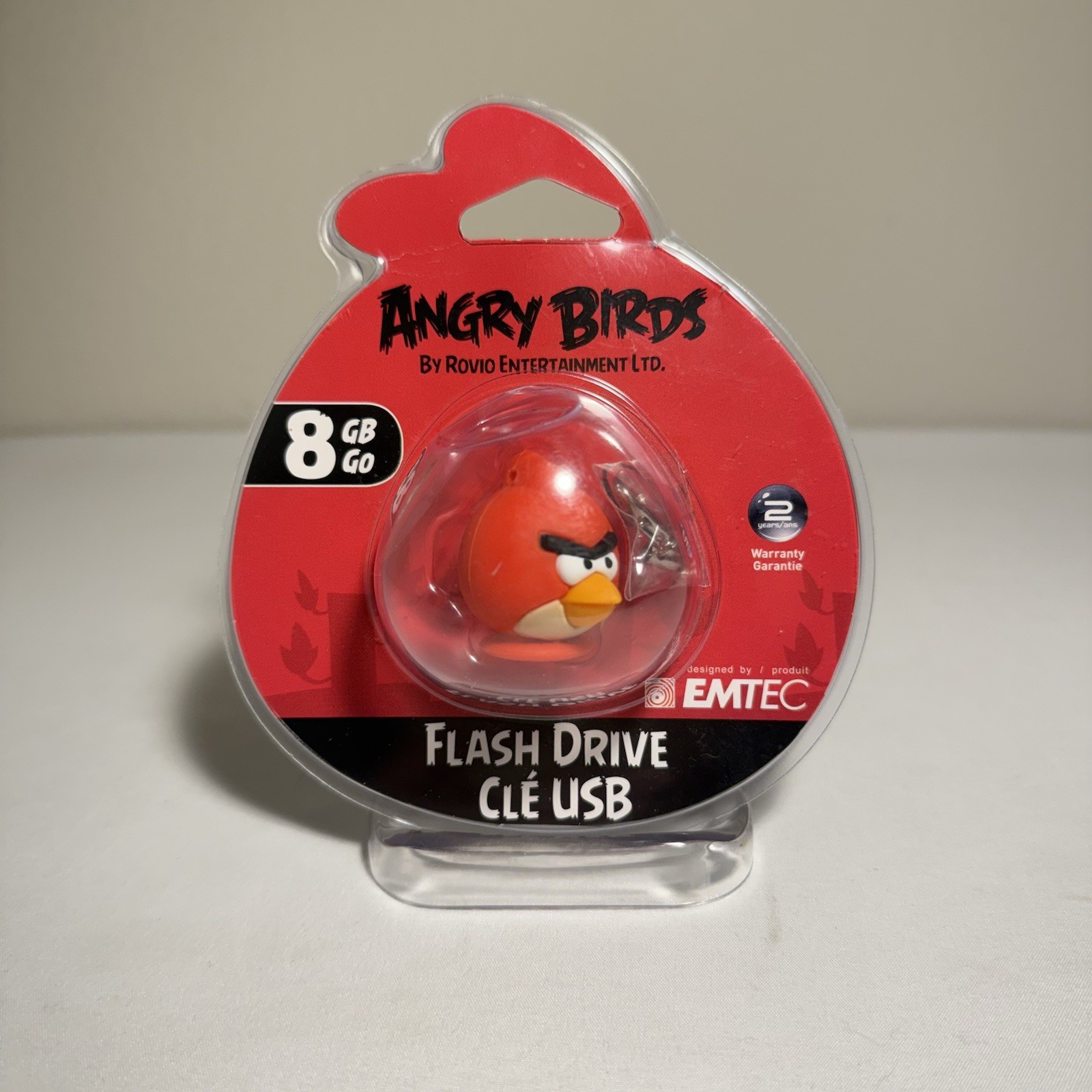NEW Sealed Angry Birds 8GB Flash Drive USB EMTEC Red Bird Movie