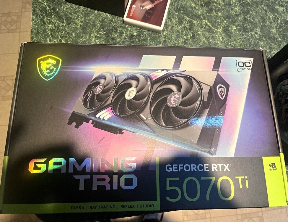 MSI GAMING TRIO GeForce RTX 5070 Ti OC 16GB GDDR7 DLSS 4 Ray Tracing