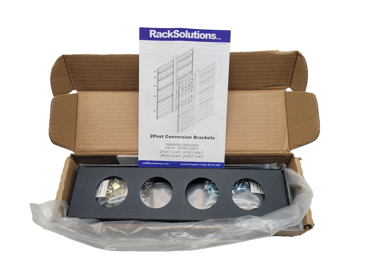 Rack Solutions 2 Post Conversion brackets 2U HP/Compaq Kit 870984