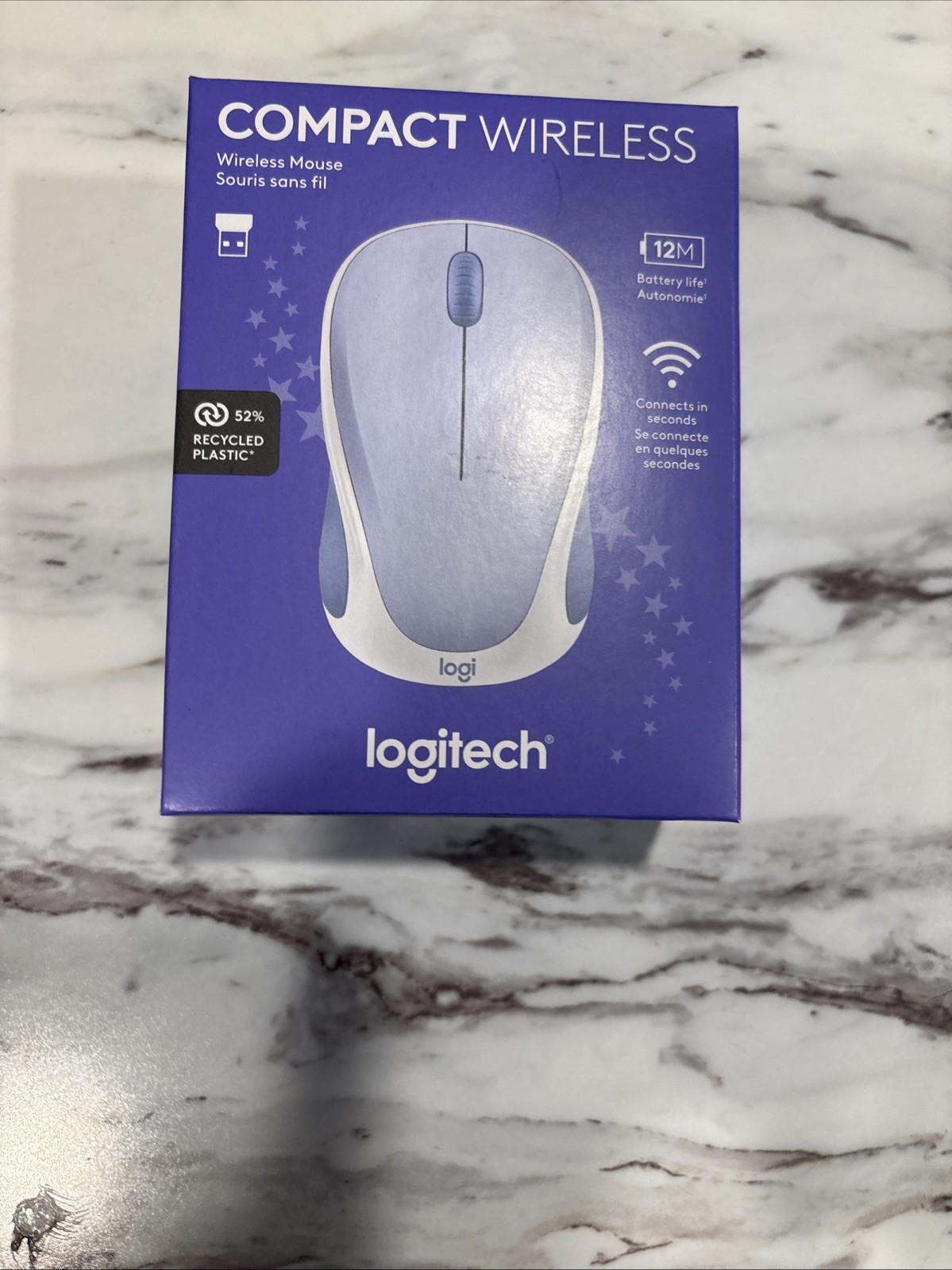 Logitech Compact Wireless Standard Mouse with Optical Tracking