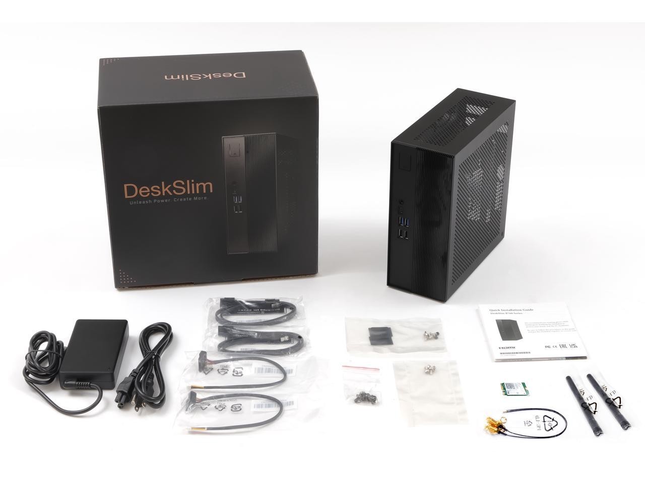 ASRock DeskSlim B760W Mini PC Barebone - B760 Chipset, 14th/13th/12th Gen Core