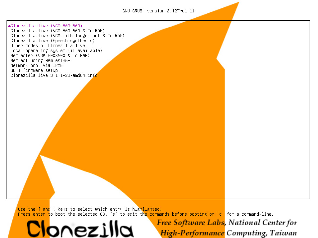 Linux Clonezilla Live 3.3.0-33, Bootable USB Flash Drive