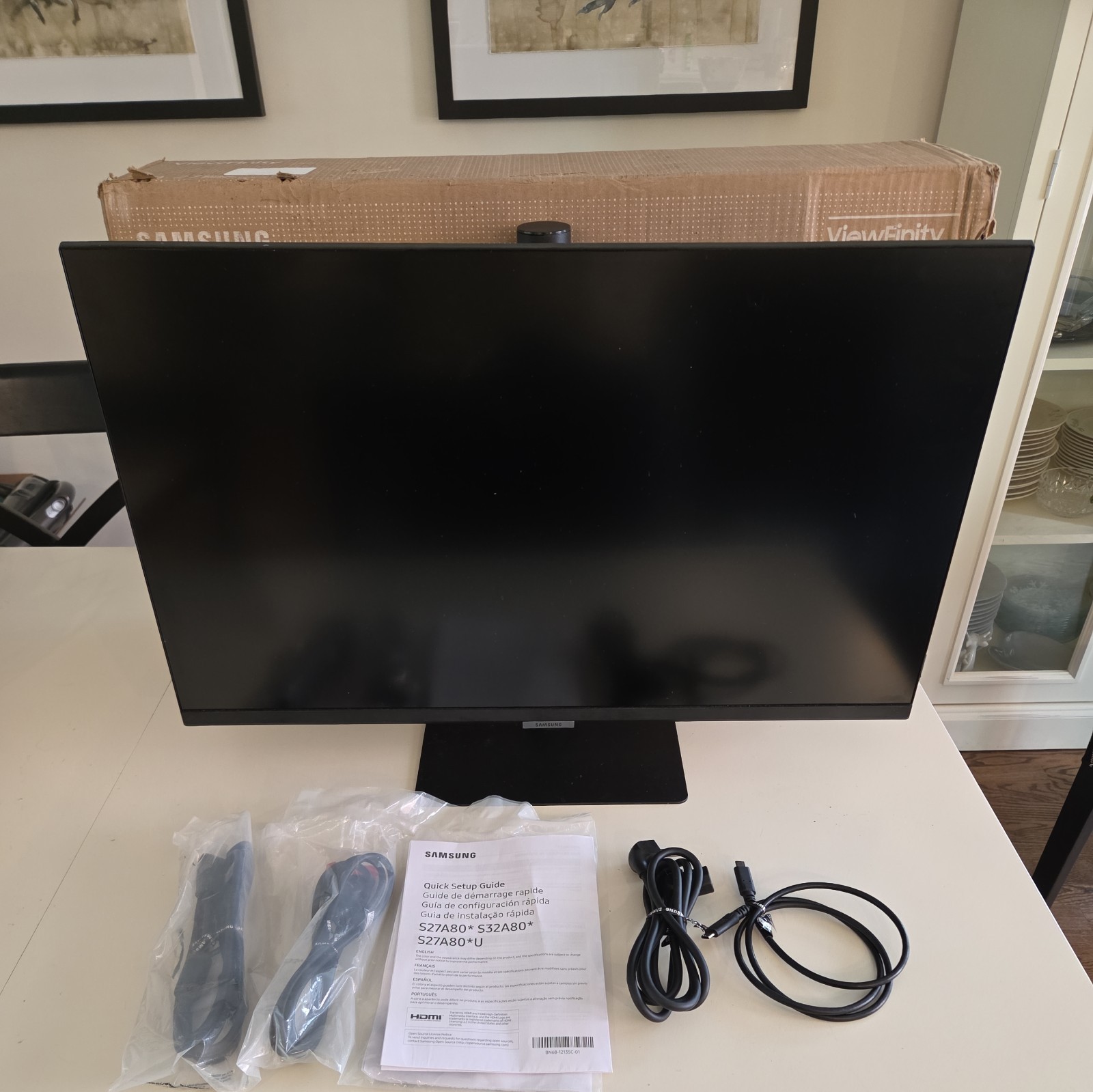 Samsung 27” ViewFinity S8 UHD High Resolution Monitor with USB-C   S27A804UJN