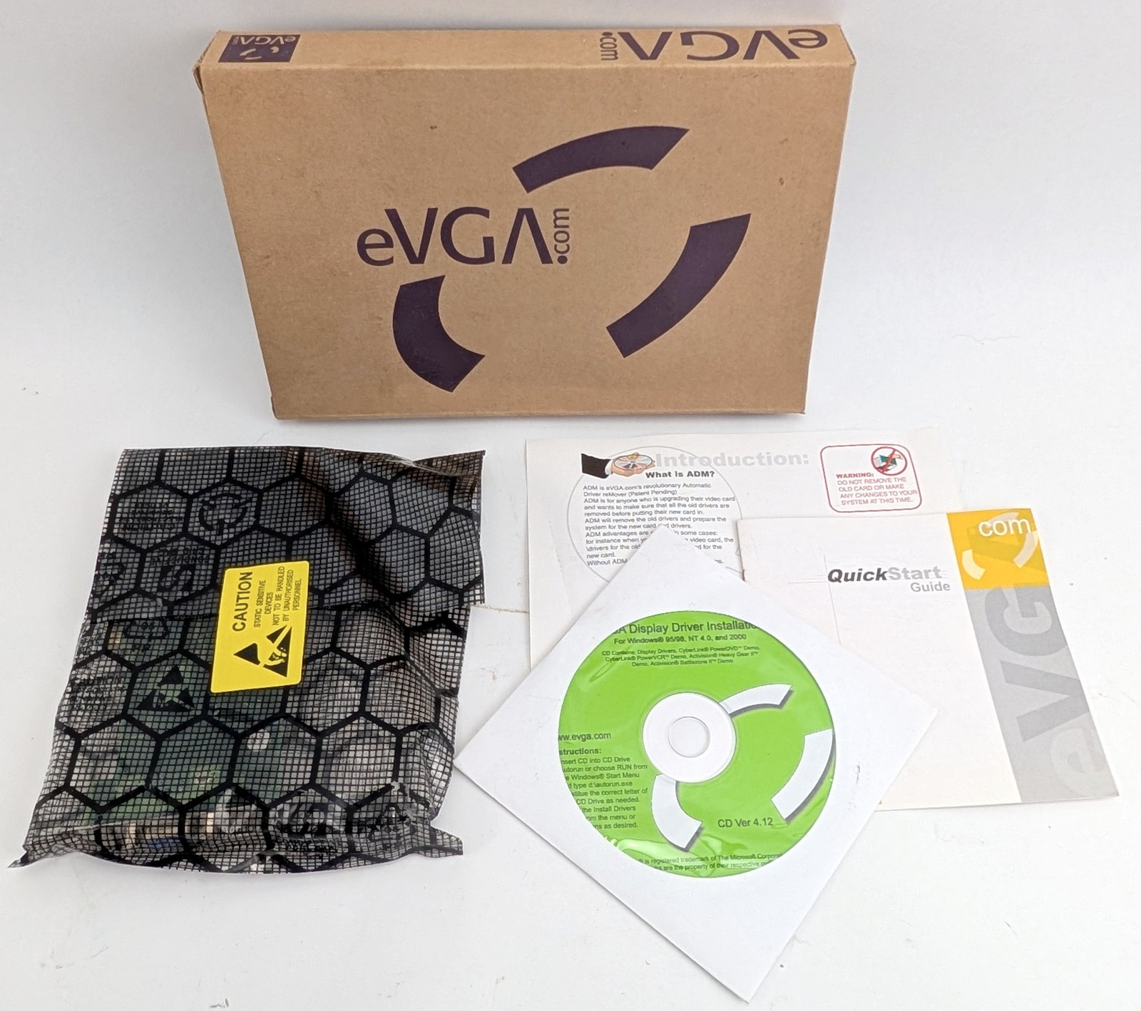 New Sealed Vintage  eVGA NVIDIA E-TNT2 Vanta 16MB AGP Bus Video Graphics Card
