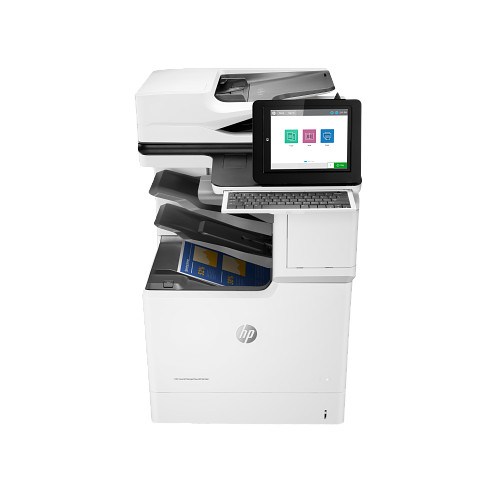 HP E67660z Color LaserJet Flow Printer 3GY32A w/ 1x550 J8J91A Feeder Stand
