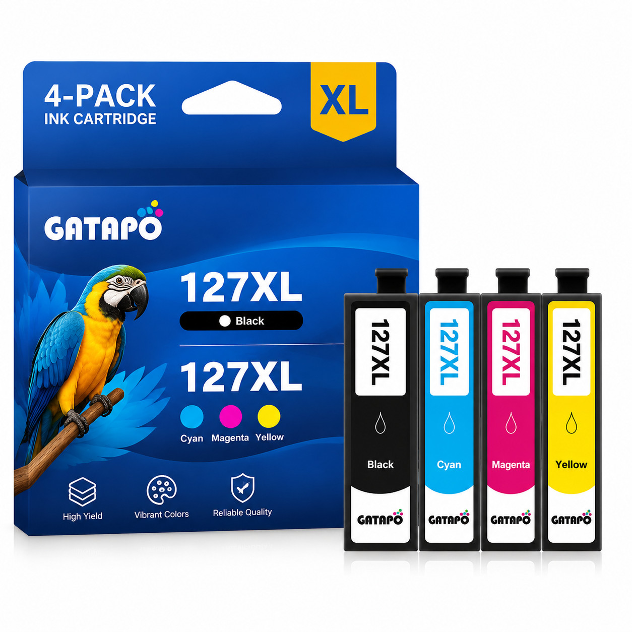 127XL-4PK  Ink for  127 WorkForce 3530 3540 545 60 645